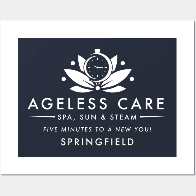 Ageless Care Spa - WHITE Wall Art by PopCultureShirts